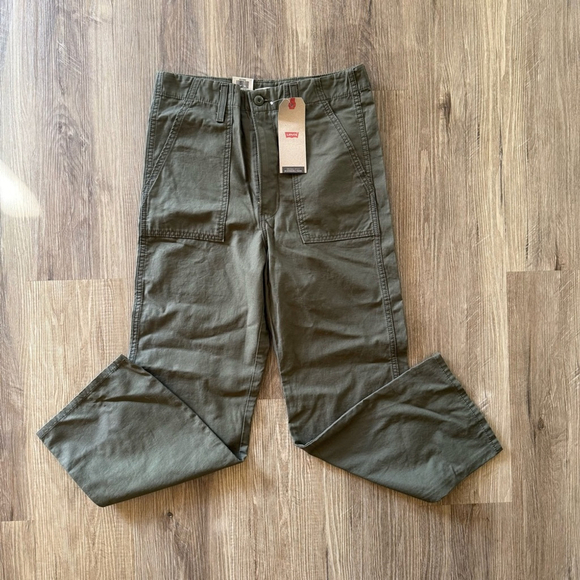 Levi's Ribcage Utility Wide Leg 30 x 29 NWT Green - Picture 4 of 7